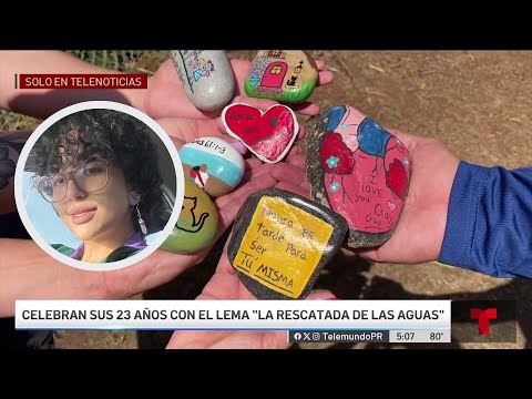 Familia honra la memoria de joven arrastrada por una corriente