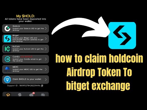 How to claim Holdcoin Airdrop Token To bitget exchange