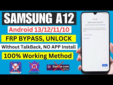 Samsung A12 FRP Bypass Without Talkback | Latest method