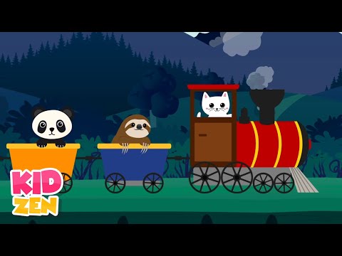 12 Hours of Relaxing Baby Music: Wooden Train | Piano Music for Kids and Babies