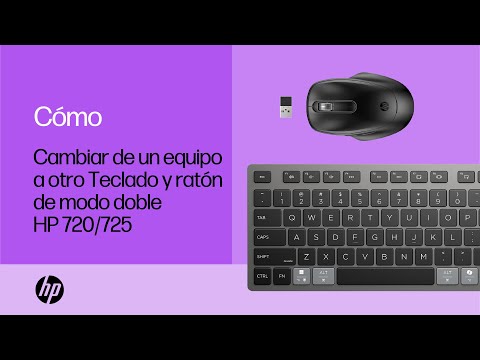 Cambiar de un equipo a otro mediante el teclado y el ratón de modo doble HP 720/725 con HPAC