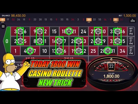 TODAY 💲1.800 WIN CASINO ROULETTE ⭐NEW TRICK⭐