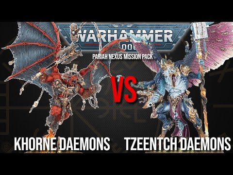 NEW DETACHMENTS - Khorne Daemons Vs Tzeentch Daemons - Warhammer 40k 10th Edition