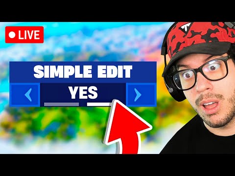 FORTNITE, BUT *SIMPLE EDIT* ONLY! (Live Challenge)