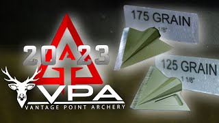 ATA Show 2023 - New VPA 125 and 175 Single Bevel Broadheads