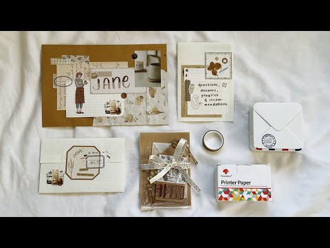 penpal with me: café theme 🥨 with phomemo