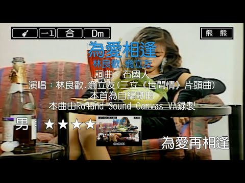 為愛相逢-林良歡&翁立友(Karaoke伴奏)