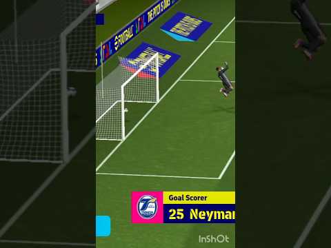 Neymar rocked💀 goalkeeper shocked🤡 #efootball #pes #pes #shorts #efootball2024 #efootballelitegaming