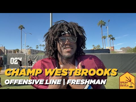 ASU OL Champ Westbrooks on growth during his freshman season