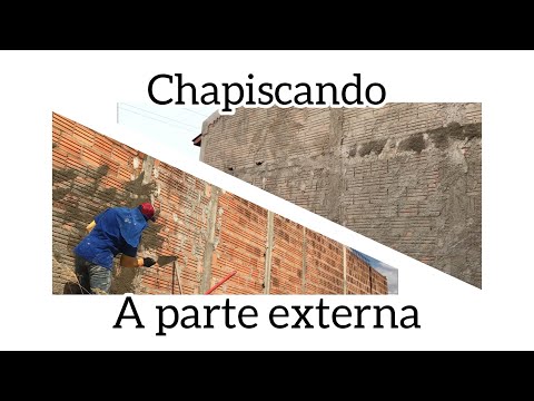 CONSTRUINDO A PRÓPRIA CASA #132-Chapiscando para receber o embosso (Reboco)