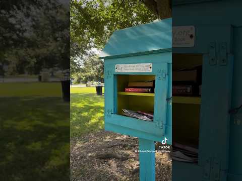 come with me to a Little Free Library  in New Orleans! #littlefreelibrary #neworleans