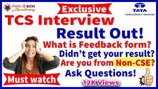 Didn't get TCS Result | TCS interview result | TCS Ninja result | TCS Digital Interview Result