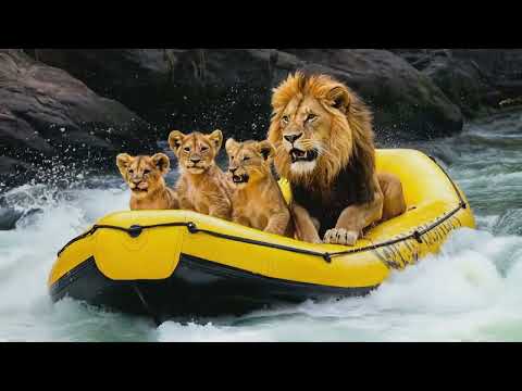 ‘The Jungle Book’ Come To Life: Lion Family’s Rafting Adventure