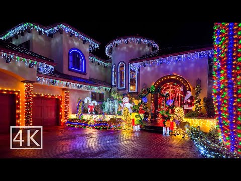 [4K] 🎄 Christmas Lights - Loomis California - Part 2