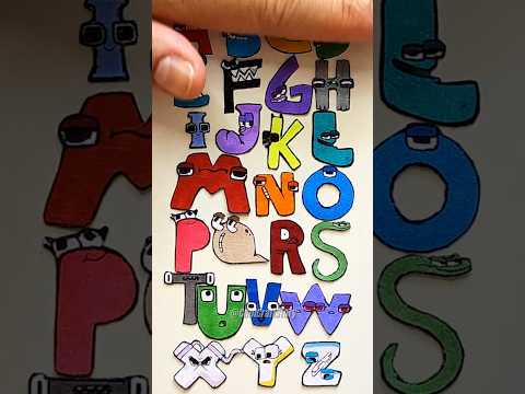 🤩 Paper Alphabet Lore A-Z #shorts