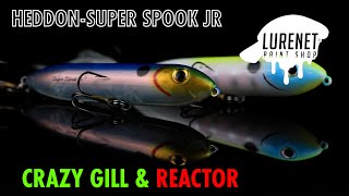 Heddon Super Spook Jr. Reactor & Crazy Gill - Lurenet Paint Shop (Custom Painted Lures)