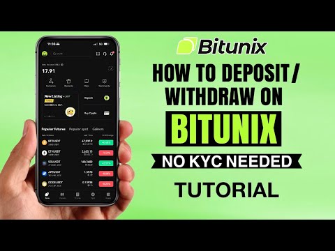 How to Deposit or Withdraw on BITUNIX Exchange | No KYC Needed | App Tutorial