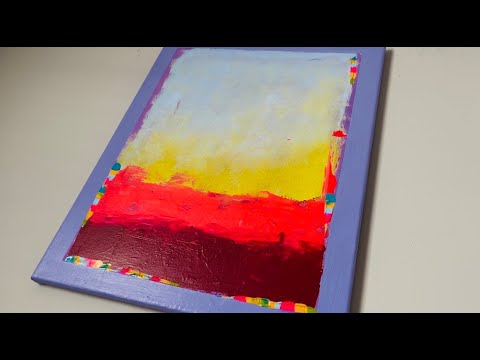 Rothko Style Abstract Painting. Very versatile technique. #rothko #abstractpainting #art #painting