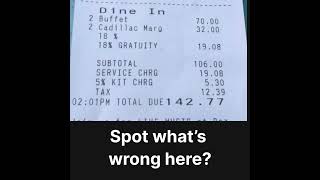 See anything weird on this receipt? #receipts #receipt #scanreceipt #receiptscanning #scanreceipts