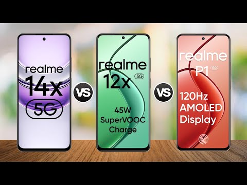 Realme 14x 5G vs Realme 12x 5G vs Realme P1 5G