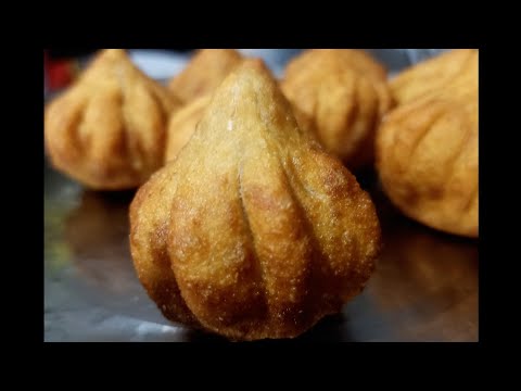 Crispy Fried Modaks | Fried Wheat Modaks | आसान मोदक रेसिपी | कुरकुरे तले हुए गेहूं मोदक