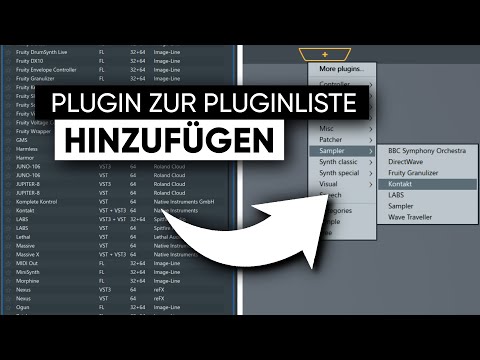 Plugins von "More Plugins" zur Plugin-Liste hinzufügen in FL Studio