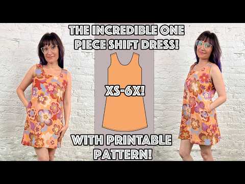 Easy Beginner Friendly Shift Dress With Pockets With Tutorial And Pattern!