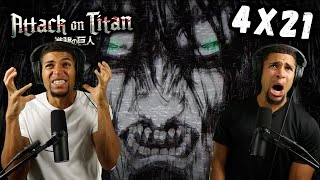 THE RUMBLING! | Attack On Titan 4x21 REACTION!! | "From You, 2000 Years Ago"