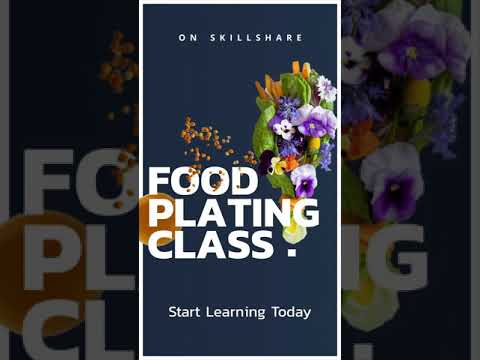 NEW online Food Plating class on @Skillshare #shorts