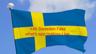 +46 Sweeden Fake what's app | Fake what's app live making|#fakewhatsappkaisebanaye #whatsappstatus