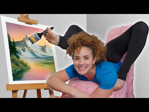 I Followed a Bob Ross Tutorial Using Only My FEET!