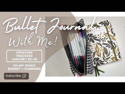 BULLET JOURNAL With Me - Jan. Tracker Updates | Personal Progress | BUDGET + PLANNING Channel