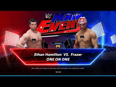 AWA wrestling WWE 2K24: Ethan Hamilton vs Frazer