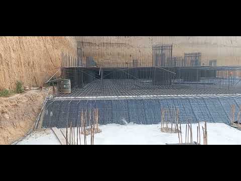 formwork and reinforcement raft foundation