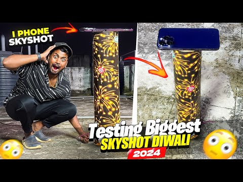 Testing biggest Dragon Skyshot On Diwali 2024 Gone Wrong 😱 i Phone 16 Pro Max Blast On Skyshot 💔