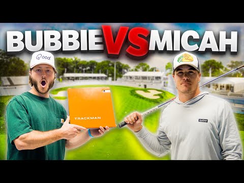 Trackman Closest To The Pin Challenge | Bubbie VS Micah