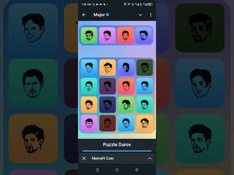 23 October Major Coin Puzzle Durov #majorcoin #puzzledurov #taptoearn #telegrambot