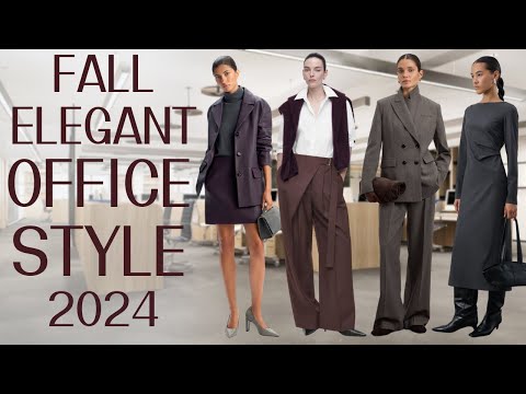 Fall elegant office style for women│Outfit ideas 2024│