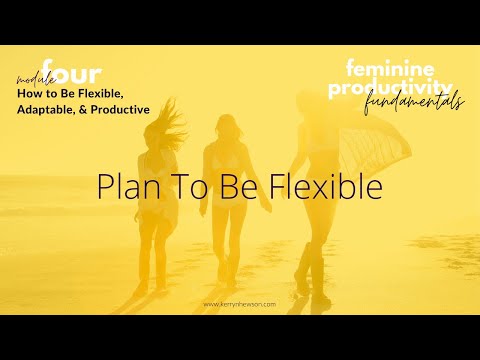 FPF 4.2 - Plan To Be Flexible