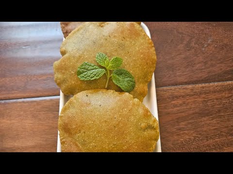 Quick, easy, and refreshing, PUDINA POORI! #pudina #mint #puri