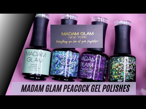 Madam Glam Peacock Gel Polishes| How to apply Builder Gel in the Bottle