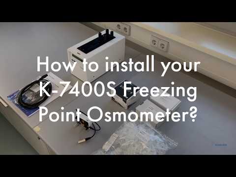 Osmometer FAQ: How to install your K-7400S Osmometer