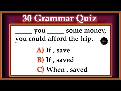 30 Mixed Tenses Quiz | Boost Your English Skills with This Quick Grammar Test!| No.1 Quality English