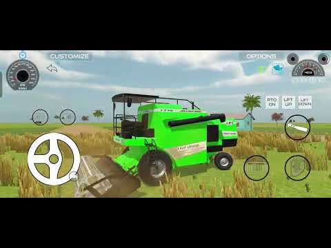 Harvester machine dhaan nikaalne wali youtubefarmers Indian vehicles Simulator3D Game.@Pandit9058