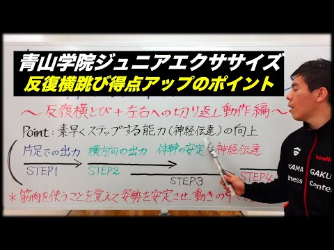 青山学院ジュニアエクササイズ~反復横跳びのポイント~