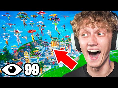 I Got 100 Players To Land TILTED TOWERS In OG Fortnite!