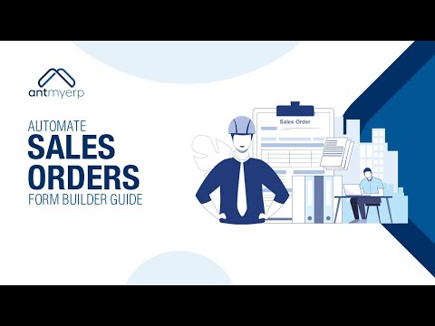 Automate Sales Order form builder | CRM Sales | AntMyERP- English