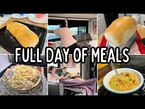 Rainy Day at the Campground || Full Day of Meals