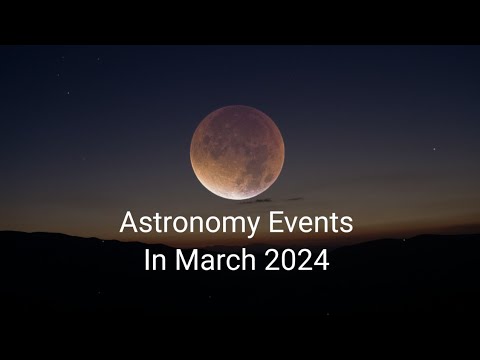 Astronomy events in March 2024 l Full Moon l Penumbral Lunar Eclipse