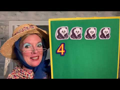 5 Pandas, Mother Goose & Lucy! Counting and addition fun for preschoolers.